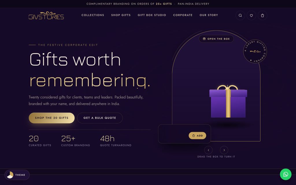 GivStories — luxury gifting company